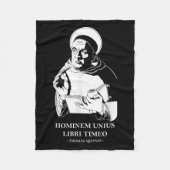 Unius Libri Philosopher Thomas Aquinas Quote Fleece Deken (Voorkant)
