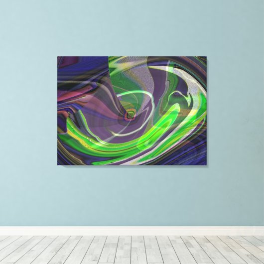 Univers Abstract IV-wikkel doek exploiteren Canvas Afdruk (Insitu (Houten vloer))