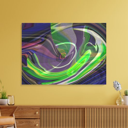 Univers Abstract IV-wikkel doek exploiteren Canvas Afdruk (Insitu (Woonkamer))