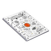 Univers dans journal rêveur de rêve de pot un (Côté Droit)