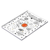 Univers dans journal rêveur de rêve de pot un (Côté gauche)