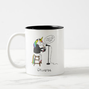 Univers Licorne Lecture de Poésie Mug Café Drôle