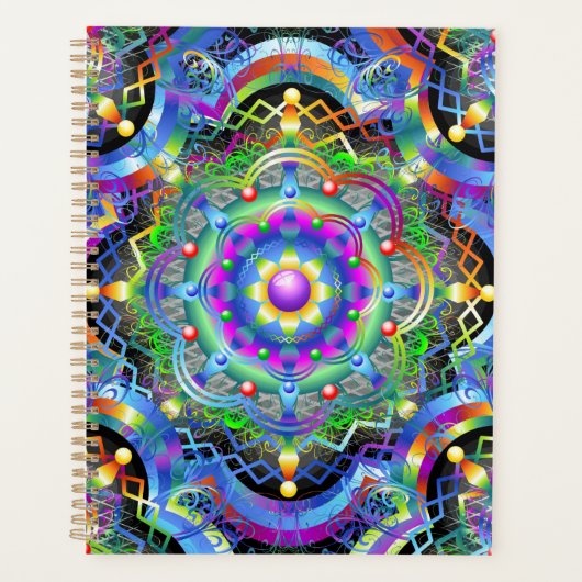 Univers Mandala Couleurs Psychédéliques (Devant)
