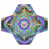 Univers Mandala Couleurs Psychédéliques (Plat)