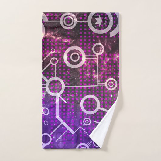 Univers numérique (Serviette à main)