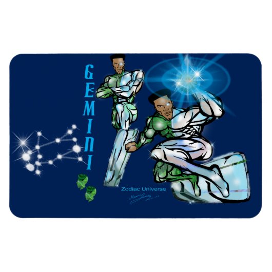 Univers Zodiac - Magnet Gemini (Horizontal)