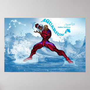 Univers Zodiac - Poster Aquarius