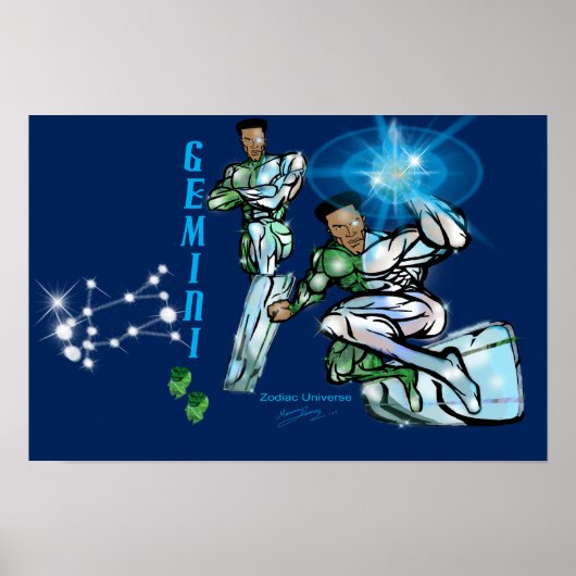 Univers Zodiac - Poster Gemini (Devant)