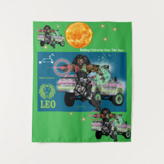 Univers Zodiaque -Lion-Bannière de Fête Tapisserie