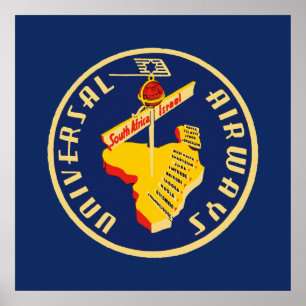 Universal Airways ~ South Africa to Israel Poster