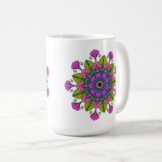 Universal Awakening Mandala Coffee Mug (Devant droit)