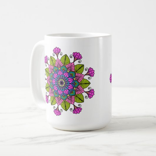 Universal Awakening Mandala Coffee Mug (Devant gauche)