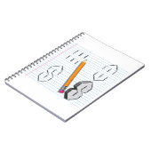 Universal Cool Point S Doodle 90s kinder midden Notitieboek (Linkerzijde)