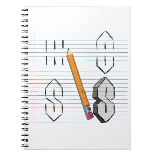 Universal Cool Point S Doodle 90s kinder midden Notitieboek (Voorkant)