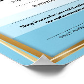 Universal employee recognition award certificate poster (Hoek)