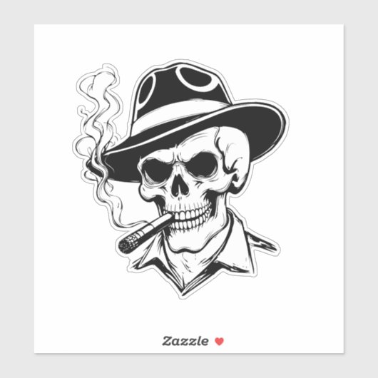 Universal Halloween Skeleton Sticker (Vel)