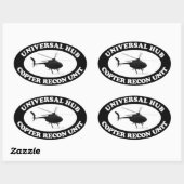 Universal Hub Copter Recon unit Euro-stijl sticker (Vel)