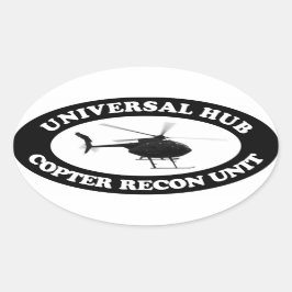 Universal Hub Copter Recon unit Euro-stijl sticker