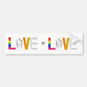 Universal Love Bumpersticker