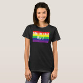 Universal Love Gay Pride Rainbow Word Design T-shirt (Voorkant volledig)