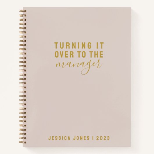 Universal Manager Simple Pink Journal Notitieboek (Voorkant)