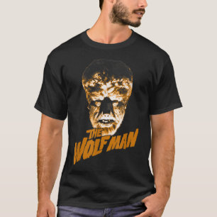 Universal Monsters the Wolf Man Dark Portret T-shirt