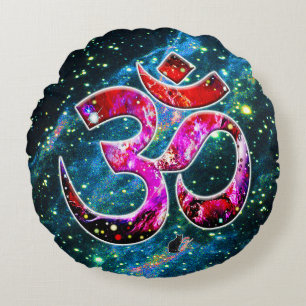 Universal OM Bodhi Rond Kussen