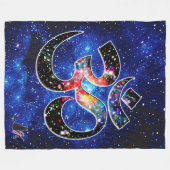 Universal OM Dhyana Fleece Deken (Voorkant (Horizontaal))