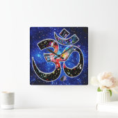 Universal OM Dhyana Vierkante Klok (Huis)