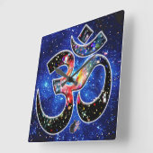 Universal OM Dhyana Vierkante Klok (Hoek)