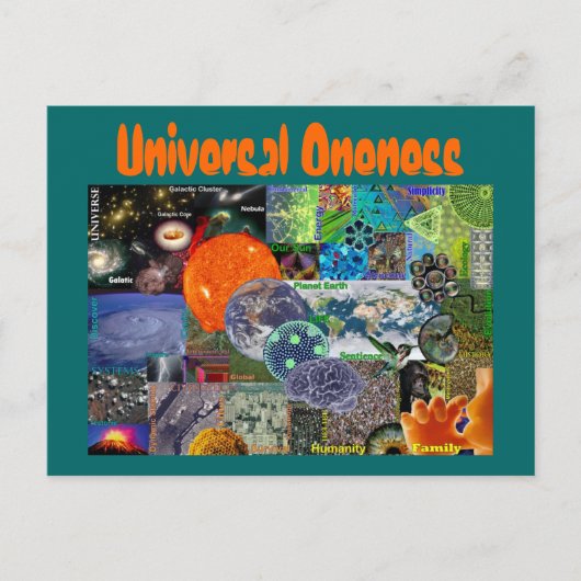 Universal Oneness briefkaart (Voorkant)