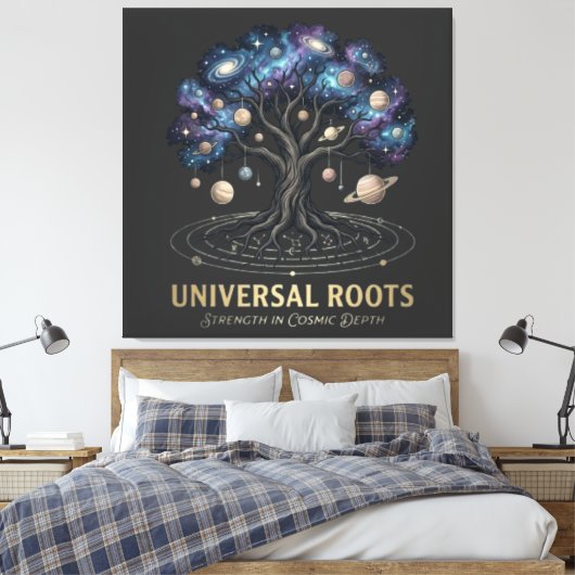 Universal Roots Canvas Afdruk (Insitu (Slaapkamer))