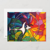 Universaliste d'Unitarien de carte postale de (Devant / Derrière)