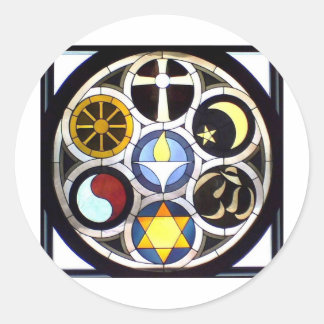 Universalistische kerk Rockford, IL Ronde Sticker