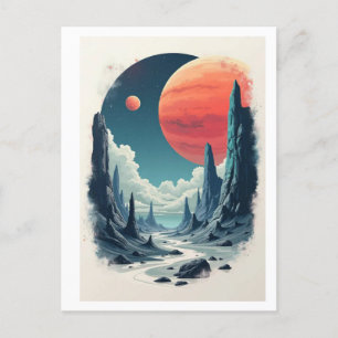 Universe Adventure: boeiende ruimtekunst voor de r Briefkaart