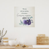 UNIVERSE BEVESTIGT U OM BLAUWE VLOERINGEN TE BEREI POSTER (Keuken)