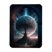 Universe Cosmic Tree Surreal Fantasy Art Magneet (Verticaal)