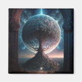 Universe Cosmic Tree Surreal Fantasy Art Magneet (Voorkant)
