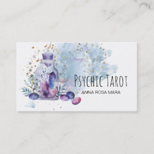 *~* Universe Cosmos Stars Crystals Psychic Tarot Visitekaartje