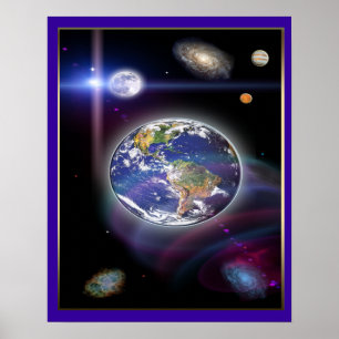 Universe digitale kunst poster