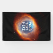 Universe helix - oog van God 1 Spandoek (Horizontaal)