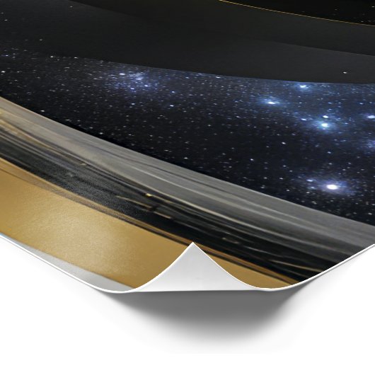 Universe in an Abstract Spiral Perfect Poster (Hoek)