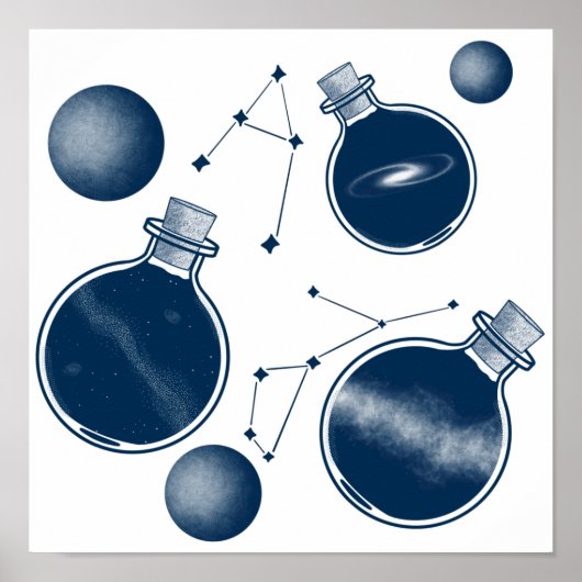 Universe in Bottle Poster (Voorkant)