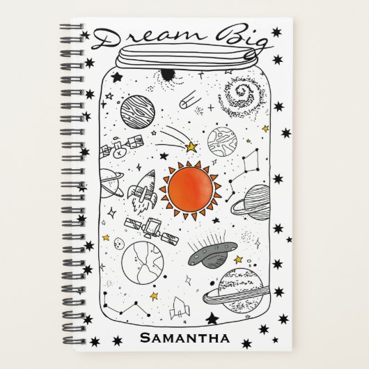 Universe in een grote droom van Jar Planner (Voorkant)