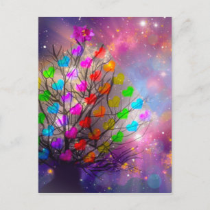 Universe is genoeg liefde, hart en sterren briefkaart