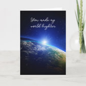 Universe met lichte vlakke dank kaart (Voorkant)