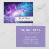 ** Universe Nebula Galaxy Cosmic Space Visitekaartje (Voorkant / Achterkant)