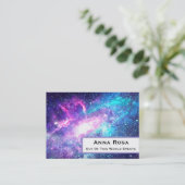 ** Universe Nebula Galaxy Cosmic Space Visitekaartje (Staand voorkant)