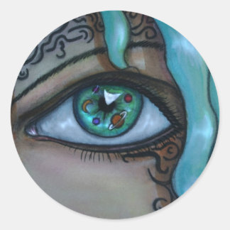 Universe oog ronde sticker