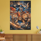 Universe Powers of Kali Goddess Canvas Afdruk (Insitu (Woonkamer))